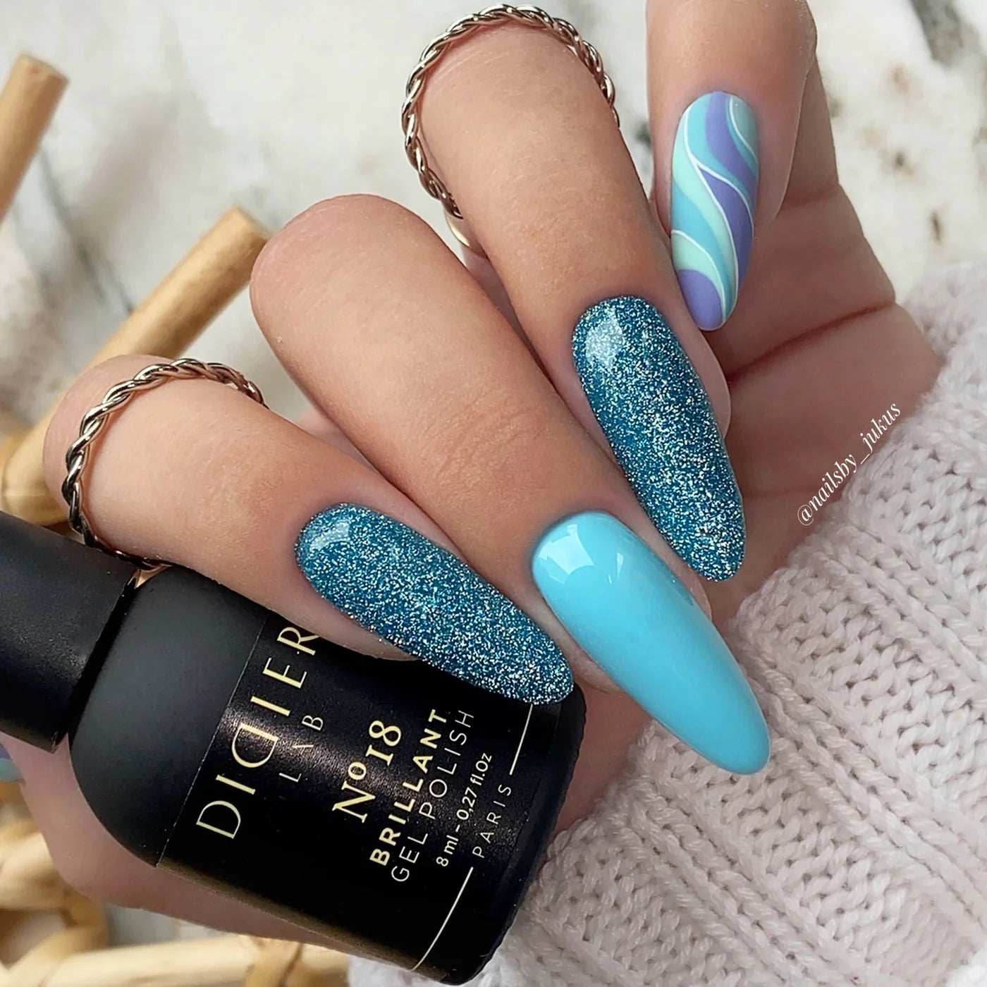 Gel Polish Brillant, Didier Lab, No. 18, 0.27 fl.oz / 8 ml