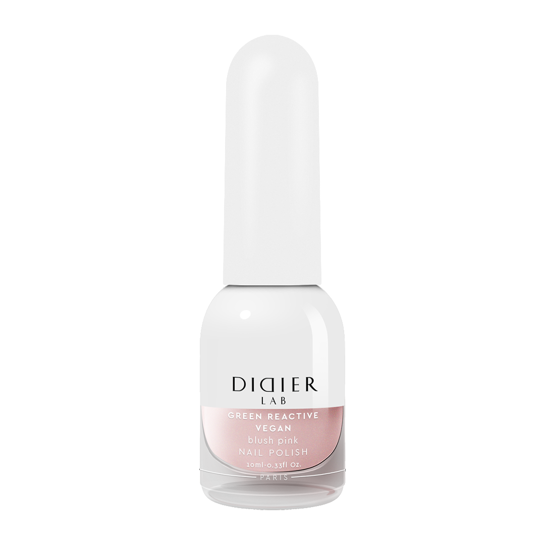 "Didier Lab" Vegan Nail Polish "Green Reactive", Blush Pink, 0.34 fl.oz / 10 ml