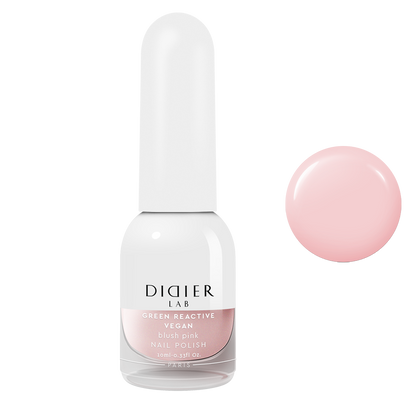 "Didier Lab" Vegan Nail Polish "Green Reactive", Blush Pink, 0.34 fl.oz / 10 ml