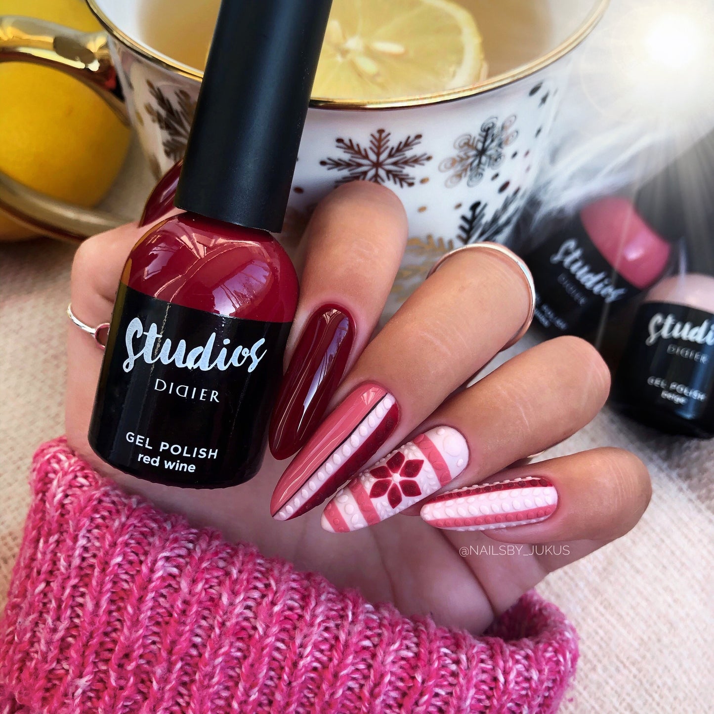 Gel Nail Polish, Didier Lab, Red Wine, 0.27 fl.oz / 8 ml