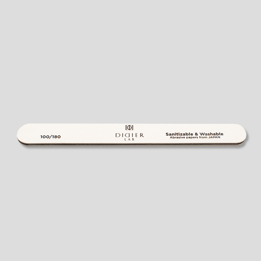"Didier Lab" Nail File, Straight, Speedy White, 100/180