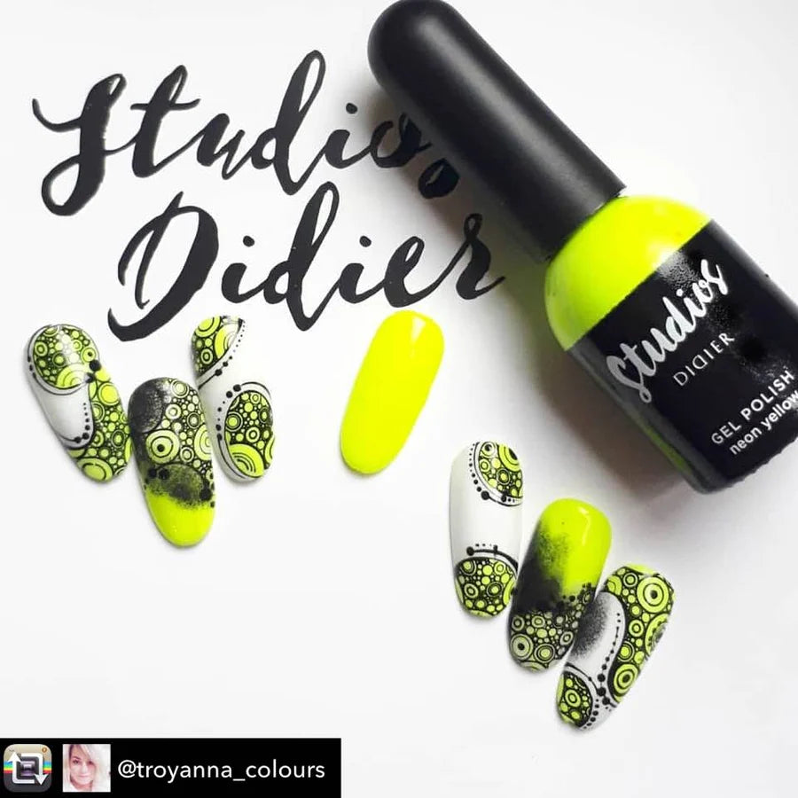 "Studios Didier" Gel Polish, Neon Yellow, 0.27 fl.oz / 8 ml