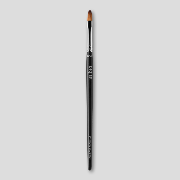 "Didier Lab" Gel Brush, No6, Oval, (tiger toray), 1psc