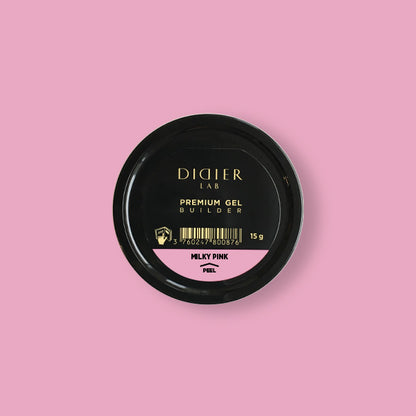 "Didier Lab" Premium Builder Gel, Milky Pink, 0.53 fl.oz / 15 g