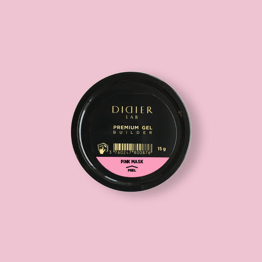 "Didier Lab" Premium Builder Gel, Pink Mask, 0.53 fl.oz / 15 g