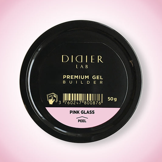 "Didier Lab" Premium Builder Gel, Pink Glass, 1.76 fl.oz / 50 g
