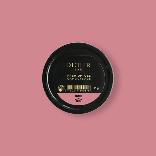 Gel de camuflaje premium "Didier Lab", color nude, 0,53 fl.oz / 15 g