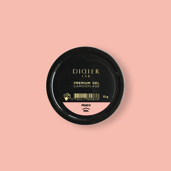 "Didier Lab" Premium Builder Gel, Peach, 0.53 fl.oz / 15 g