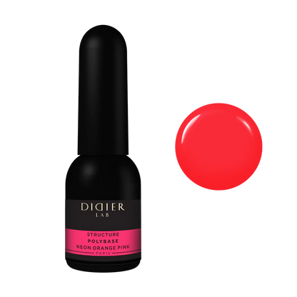 "Didier Lab" Sculpture Polybase, Neon Orange Pink, 0.34 fl.oz / 10 ml