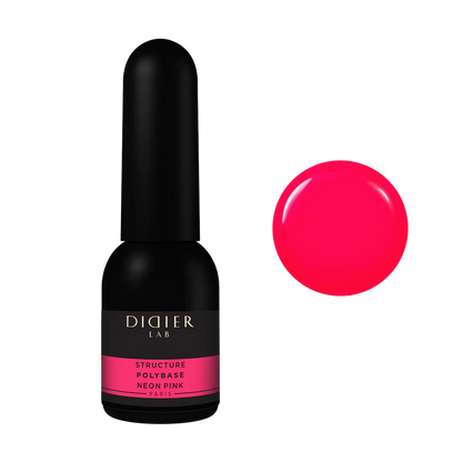 "Didier Lab" Sculpture Polybase, Neon Pink, 0.34 fl.oz / 10 ml