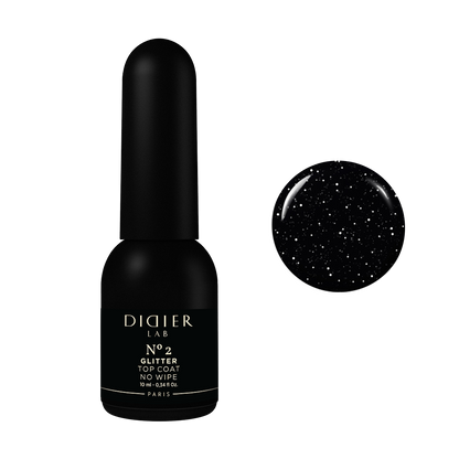 Gel Polish Top Coat, Didier Lab, Glitter No. 2