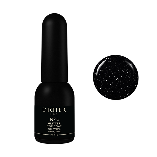 Gel Polish Top Coat, Didier Lab, Glitter No. 2