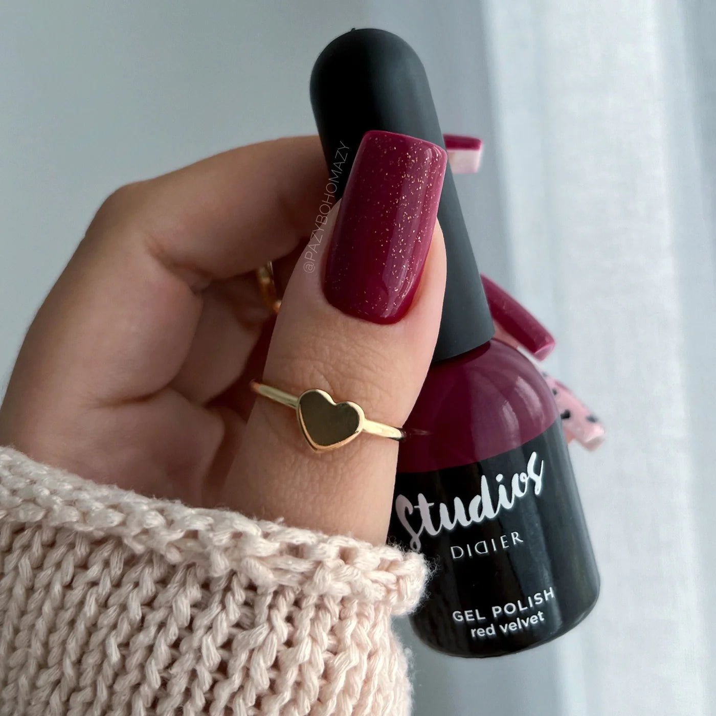 "Studios Didier" Gel Polish, Red Velvet, 0.27 fl.oz / 8 ml