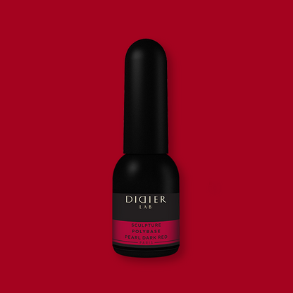 "Didier Lab" Sculpture Polybase, Pearl Dark Red, 0.34 fl.oz / 10 ml