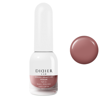 Esmalte de uñas verde reactivo y vegano "Didier Lab", Tell it, 10ml