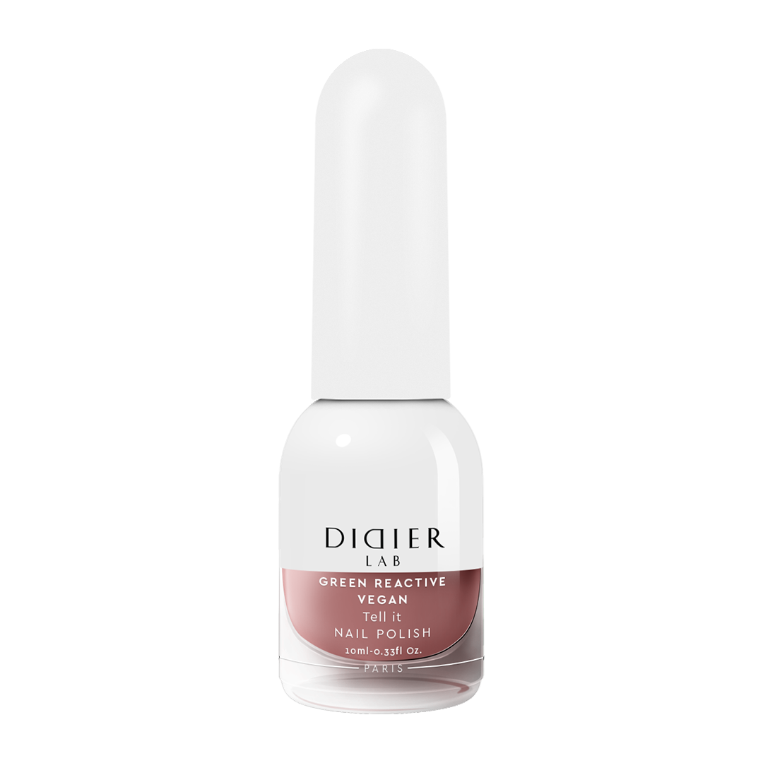 Esmalte de uñas verde reactivo y vegano "Didier Lab", Tell it, 10ml