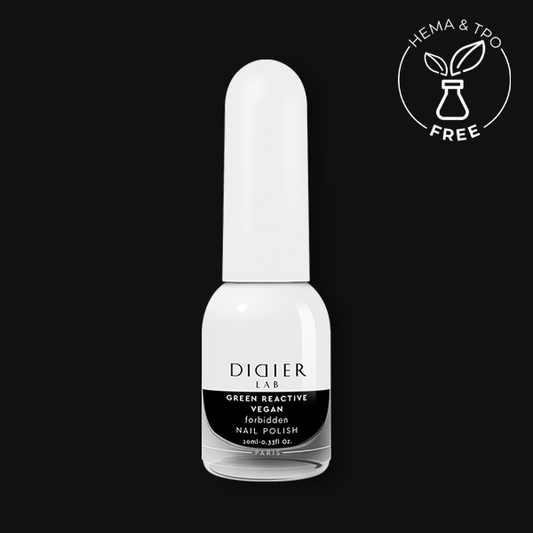 Esmalte de uñas verde reactivo y vegano "Didier Lab", prohibido, 10ml