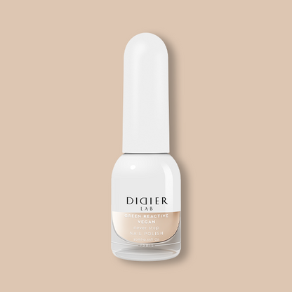 Esmalte de uñas verde reactivo y vegano "Didier Lab", Never Stop, 10ml