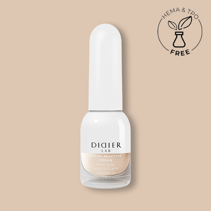 Esmalte de uñas verde reactivo y vegano "Didier Lab", Never Stop, 10ml