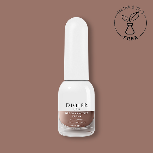 Esmalte de uñas vegano reactivo verde "Didier Lab", soft power, 10ml