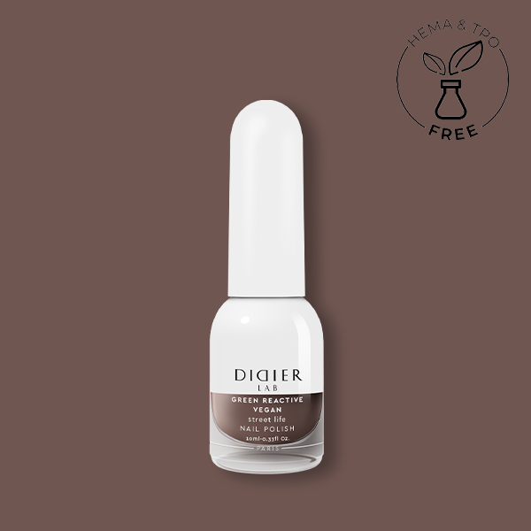 Esmalte de uñas vegano reactivo verde "Didier Lab", vida en la calle, 10ml