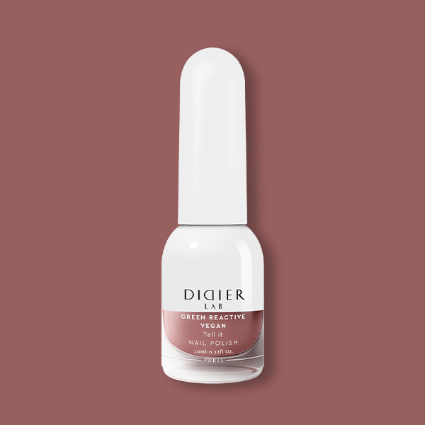 Esmalte de uñas verde reactivo y vegano "Didier Lab", Tell it, 10ml