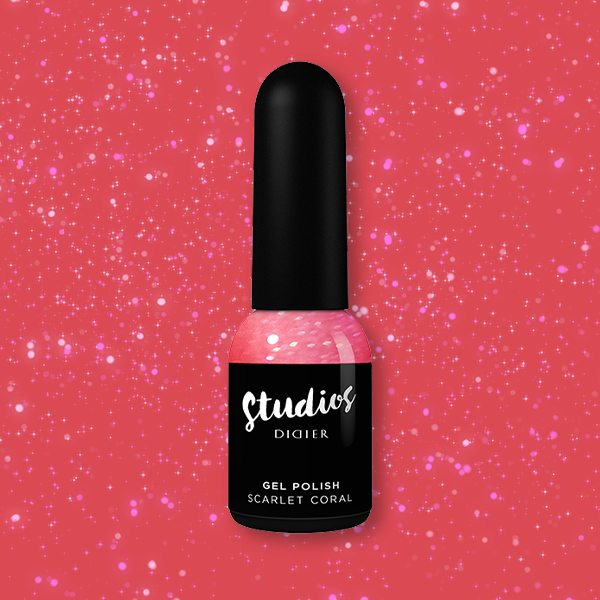 Esmalte en gel Studios, Coral escarlata, 0.27fl.oz/8ml