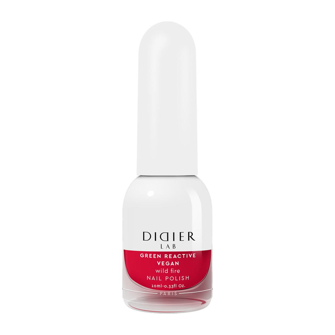 "Didier Lab" Vegan Nail Polish "Green Reactive", Wild Fire, 0.34 fl.oz / 10 ml