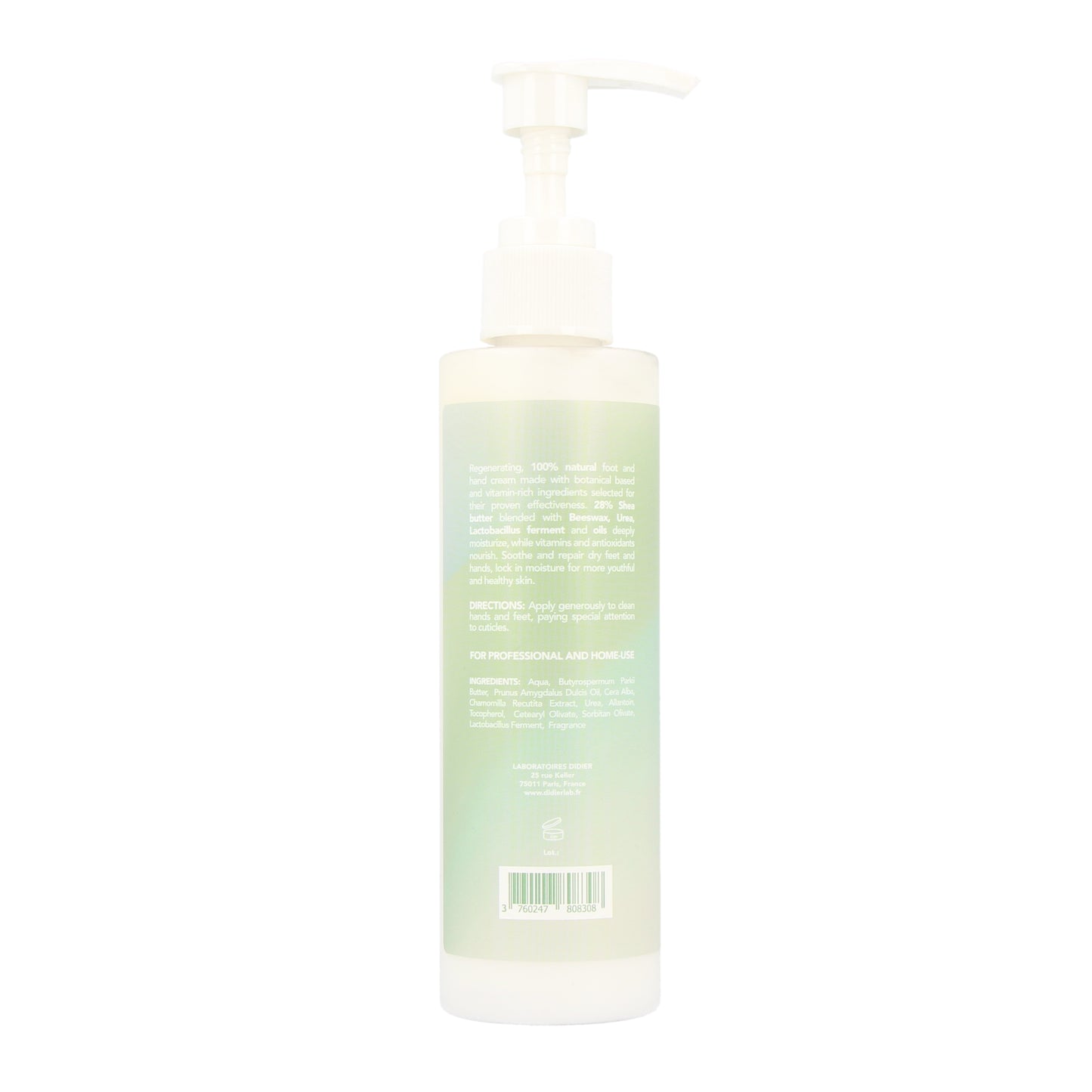 Crema regeneradora de manos y pies "Didier Lab BEAUTE" 200ml