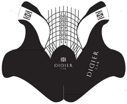 Moldes para uñas "Didier Lab", plástico, 100psc